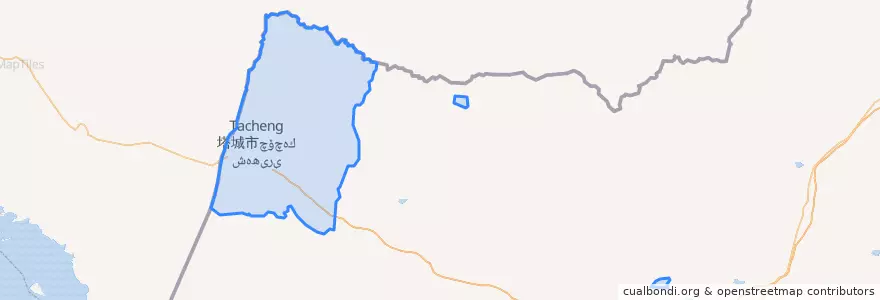 Mapa de ubicacion de Çöçek.