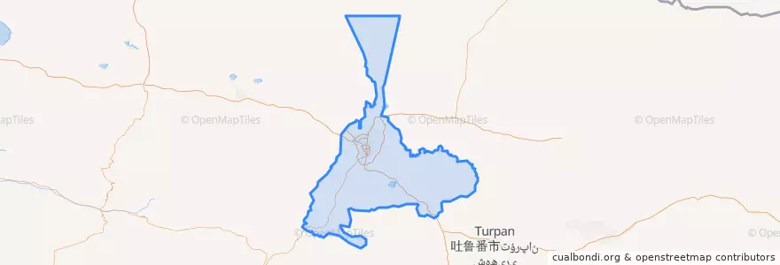 Mapa de ubicacion de Урумчи.