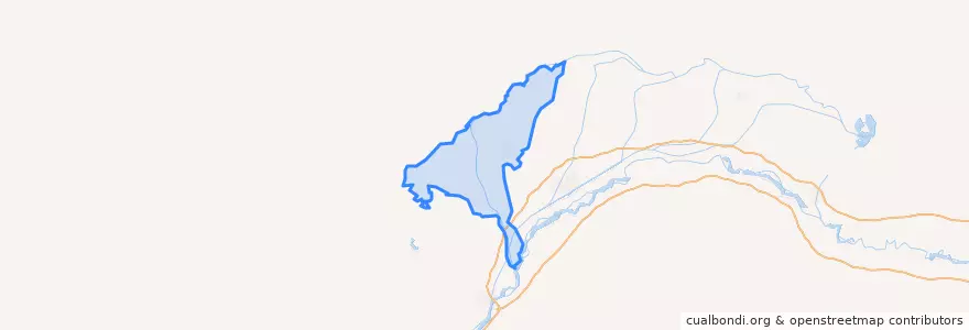 Mapa de ubicacion de 杭锦后旗.