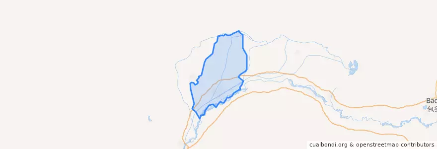 Mapa de ubicacion de 临河区.