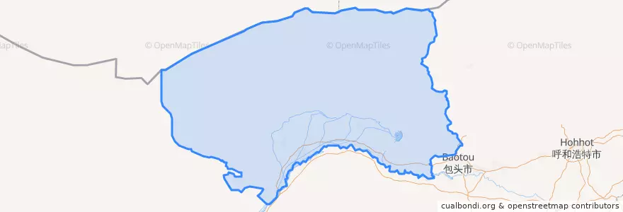 Mapa de ubicacion de バヤンノール市.