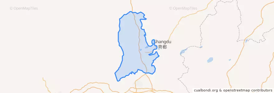 Mapa de ubicacion de 察哈尔右翼后旗.