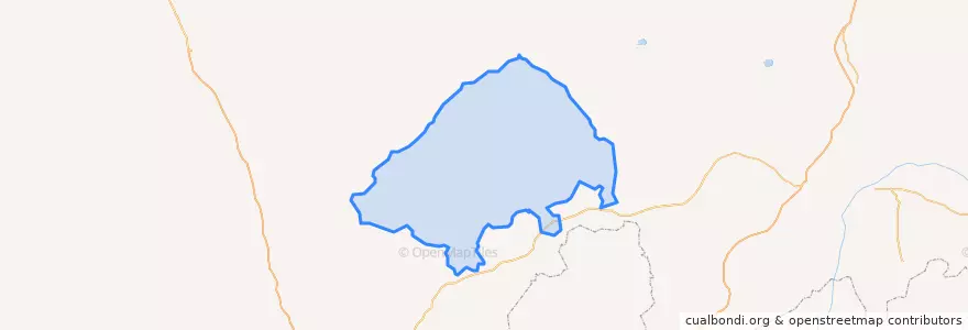 Mapa de ubicacion de Xianghuang Banner.