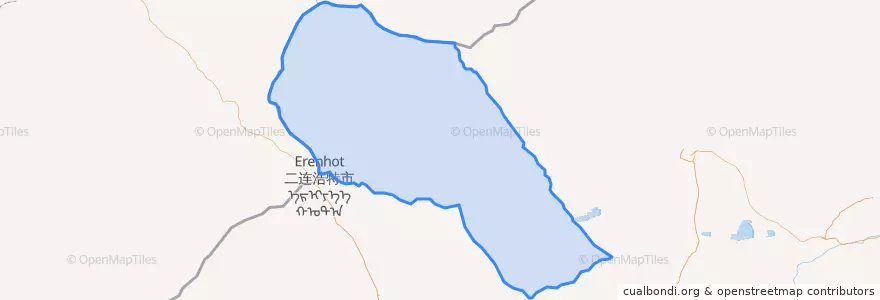Mapa de ubicacion de 苏尼特左旗.