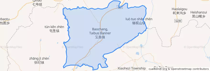 Mapa de ubicacion de 太仆寺旗.