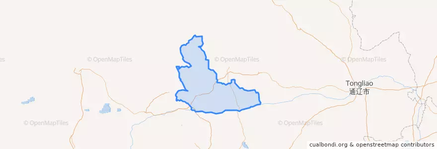 Mapa de ubicacion de 巴林右旗.