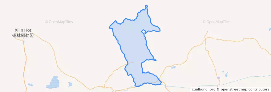Mapa de ubicacion de 林西县.