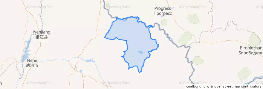 Mapa de ubicacion de Xunke County.