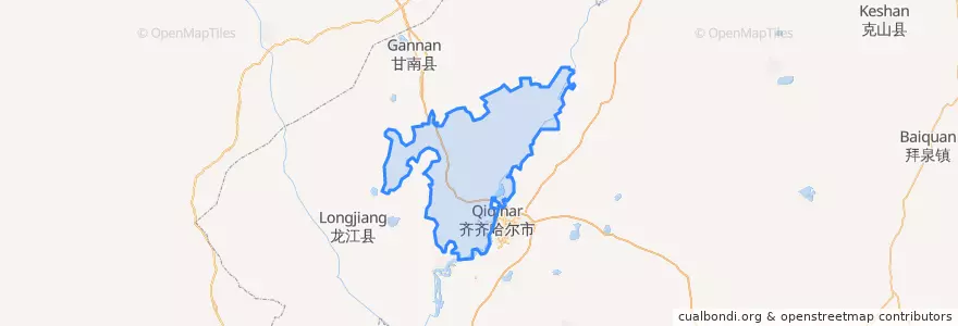Mapa de ubicacion de 梅里斯达斡尔族区.