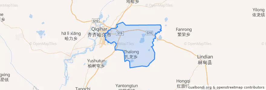 Mapa de ubicacion de 铁锋区.