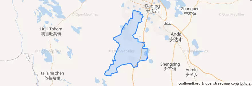 Mapa de ubicacion de Honggang District.