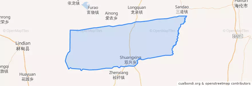 Mapa de ubicacion de 明水县 (Mingshui).