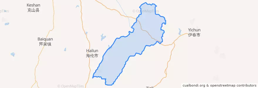 Mapa de ubicacion de 绥棱县.