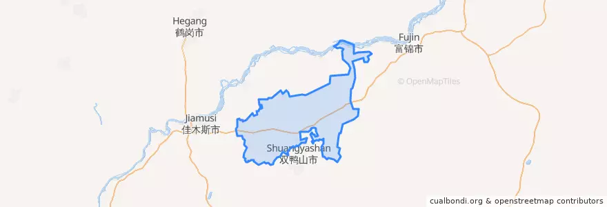 Mapa de ubicacion de 集贤县.