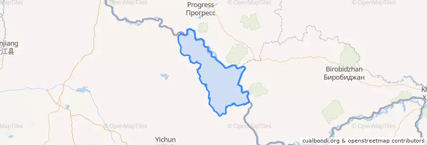Mapa de ubicacion de 嘉荫县.