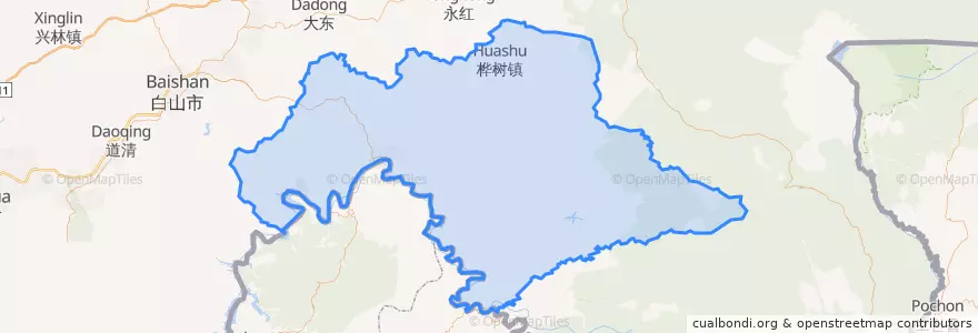 Mapa de ubicacion de 临江市.