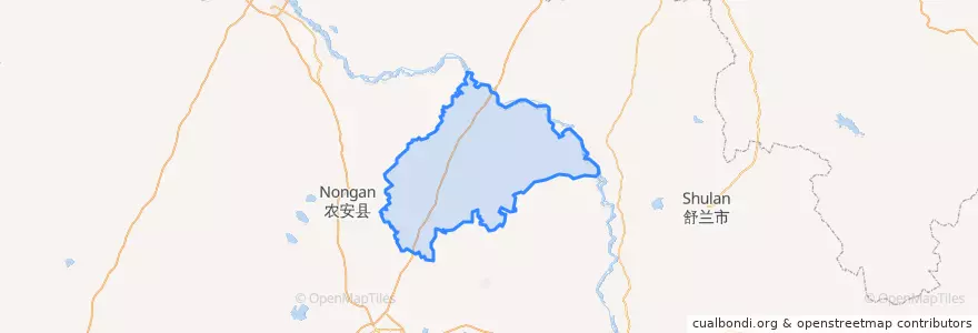 Mapa de ubicacion de 德惠市.