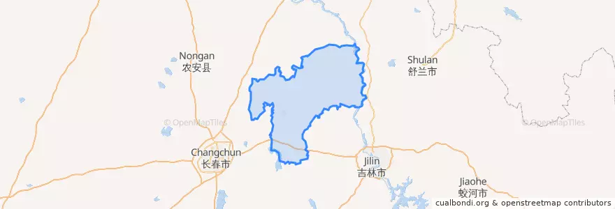 Mapa de ubicacion de 九台区.