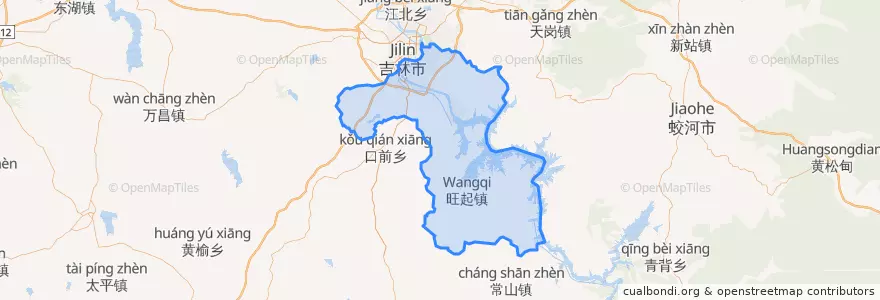 Mapa de ubicacion de 丰满区.