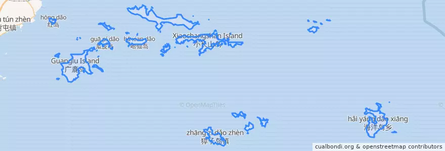 Mapa de ubicacion de 长海县.