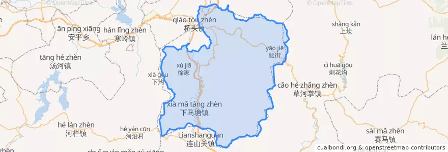 Mapa de ubicacion de Nanfen District.