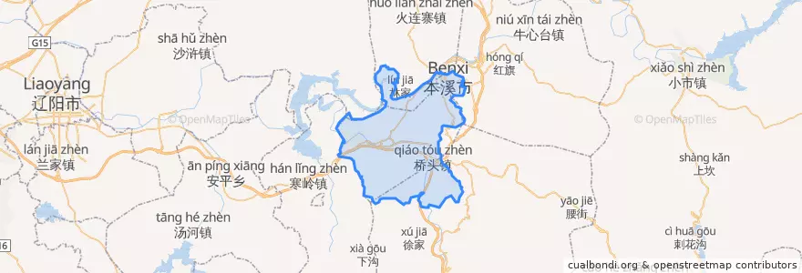 Mapa de ubicacion de 핑산구.