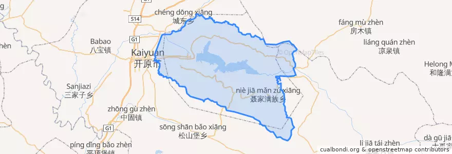 Mapa de ubicacion de Qinghe District.