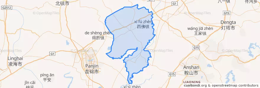 Mapa de ubicacion de 台安县.