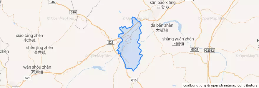 Mapa de ubicacion de 双塔区.