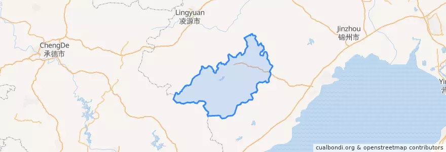 Mapa de ubicacion de 建昌县.