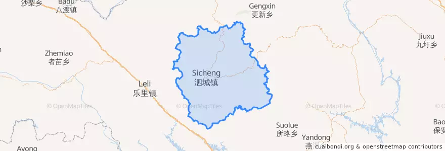 Mapa de ubicacion de Lingyun County.