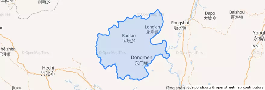 Mapa de ubicacion de 罗城仫佬族自治县.