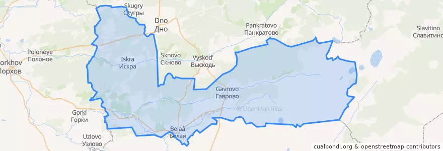 Mapa de ubicacion de Искровская волость.