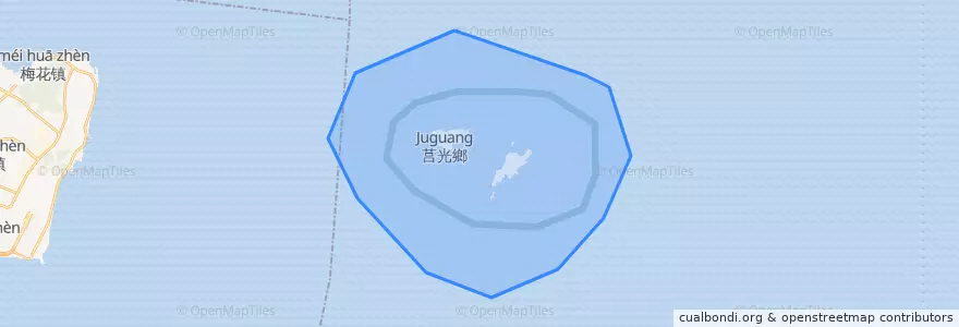 Mapa de ubicacion de Mainland - Taiwan Border.