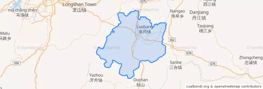 Mapa de ubicacion de Duyun City.