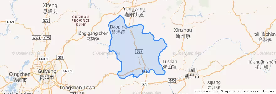 Mapa de ubicacion de Fuquan City.