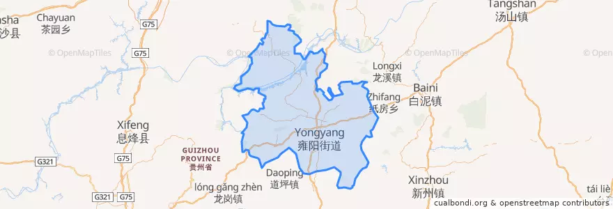 Mapa de ubicacion de 瓮安县.