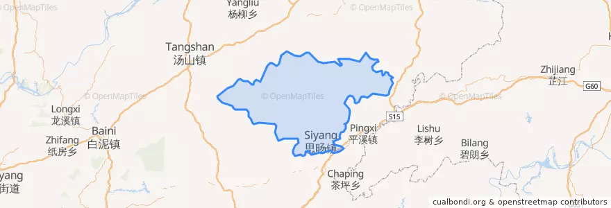 Mapa de ubicacion de 岑巩县 / Cengong.