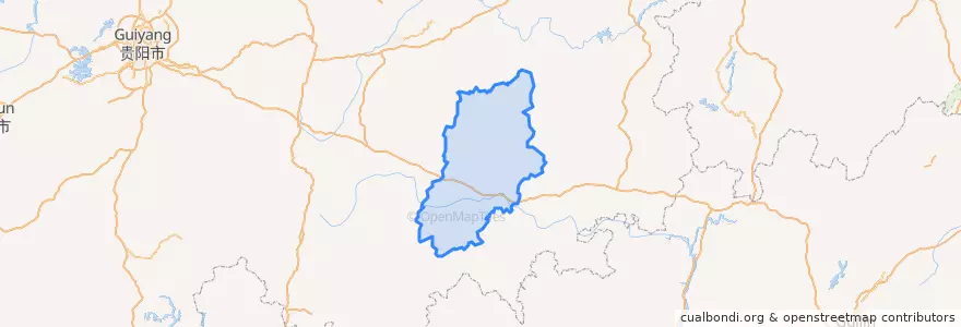 Mapa de ubicacion de Rongjiang County.