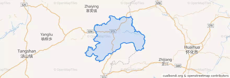 Mapa de ubicacion de 碧江区.
