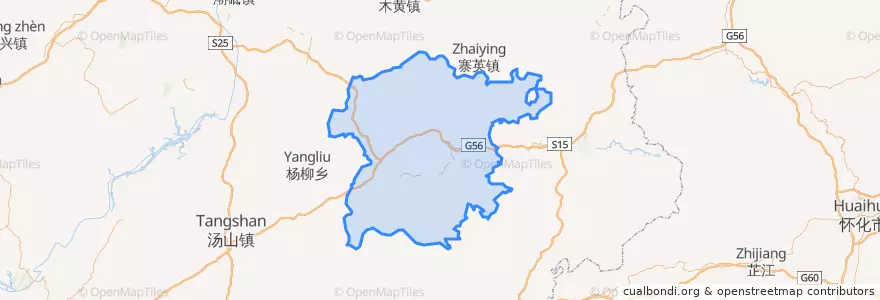 Mapa de ubicacion de 江口县 / Jiangkou.