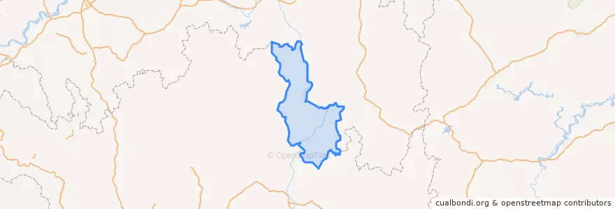 Mapa de ubicacion de 沿河土家族自治县 / Yanhe.