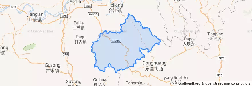 Mapa de ubicacion de 赤水市 Chishui.