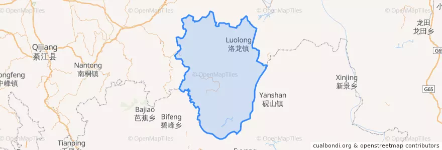 Mapa de ubicacion de 道真仡佬族苗族自治县 / Daozhen.