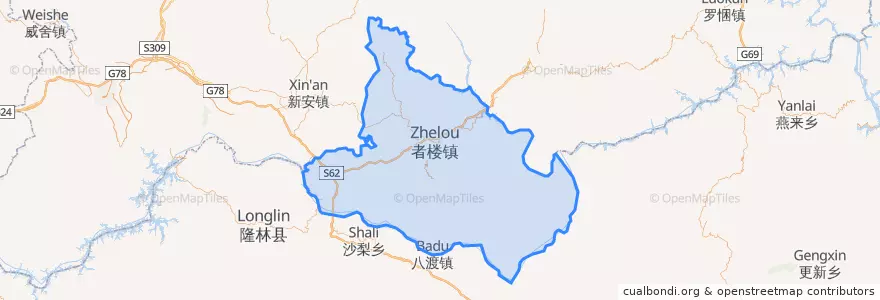 Mapa de ubicacion de 册亨县 / Ceheng.