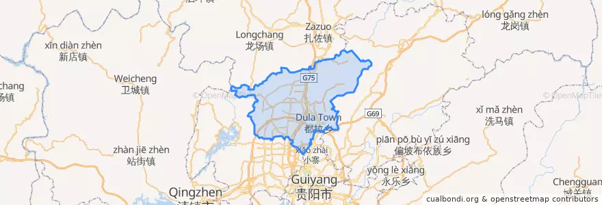 Mapa de ubicacion de Baiyun District.