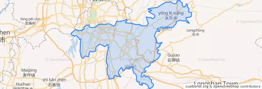 Mapa de ubicacion de Nanming District.