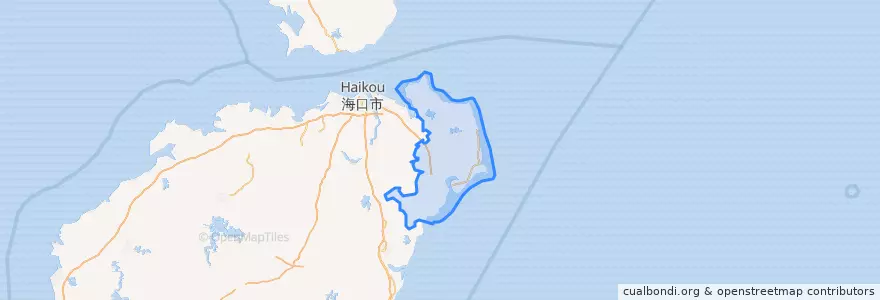 Mapa de ubicacion de 文昌市 / Wenchang.