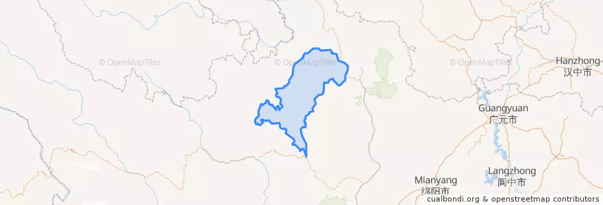Mapa de ubicacion de 红原县.