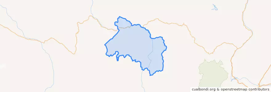 Mapa de ubicacion de ཆུ་ཆེན་རྫོང 金川县.